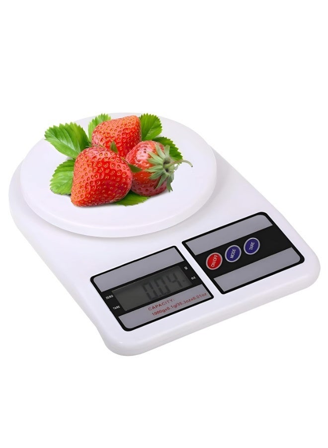 Digital Kitchen Scale Up to 10 KG White - Image 3